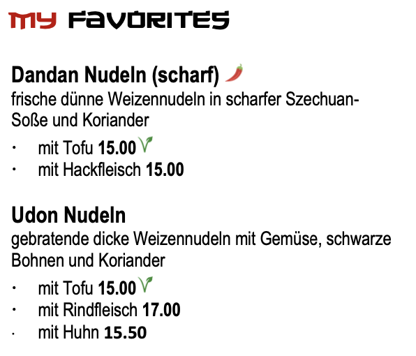 Favoriten